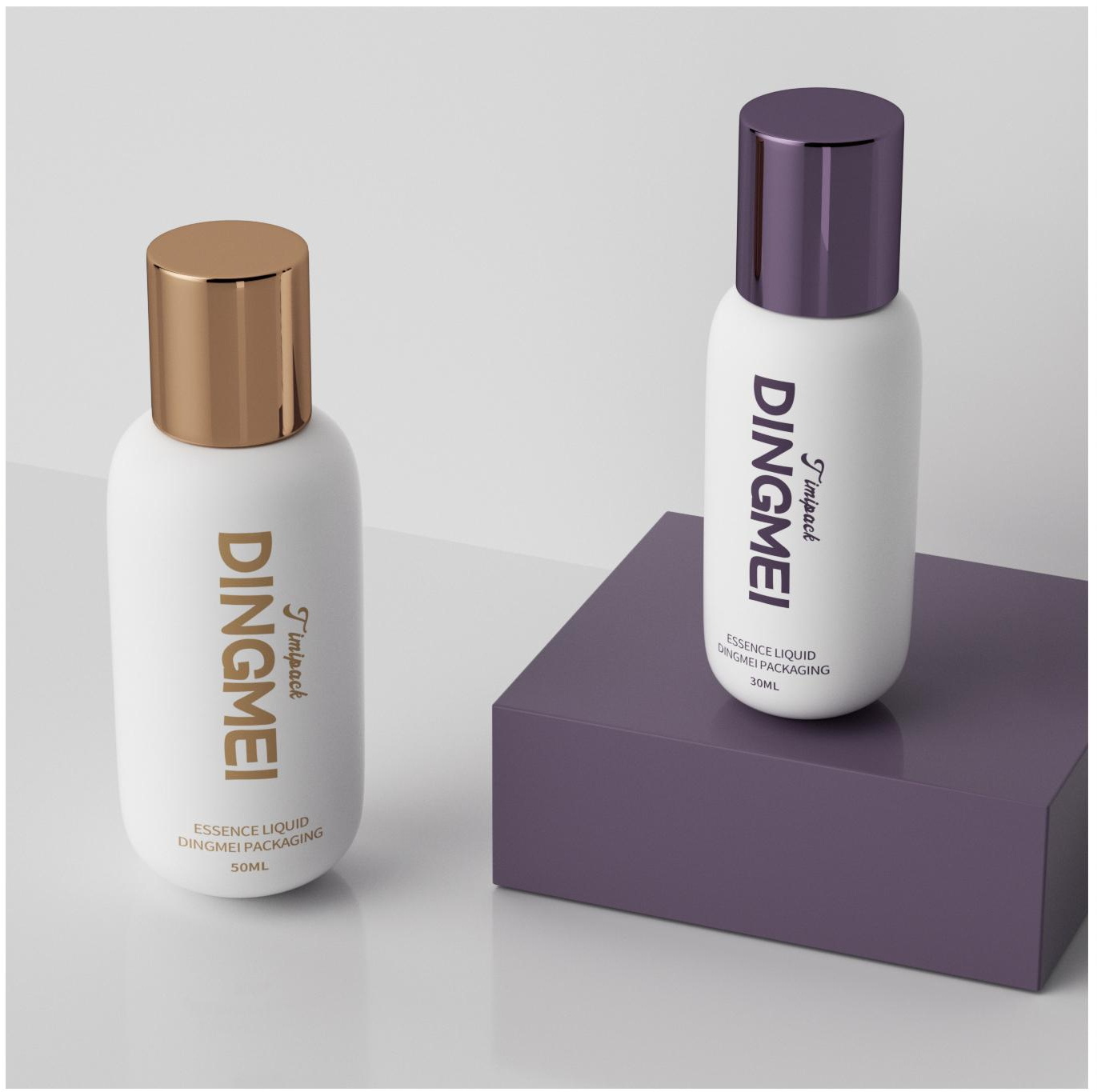 DM-FS16-B Round Sunscreen Bottle with Tall Cap