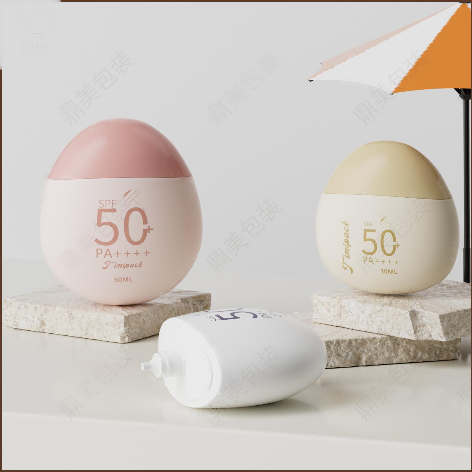 DM-FS28 Egg-Shaped Sunscreen Bottle