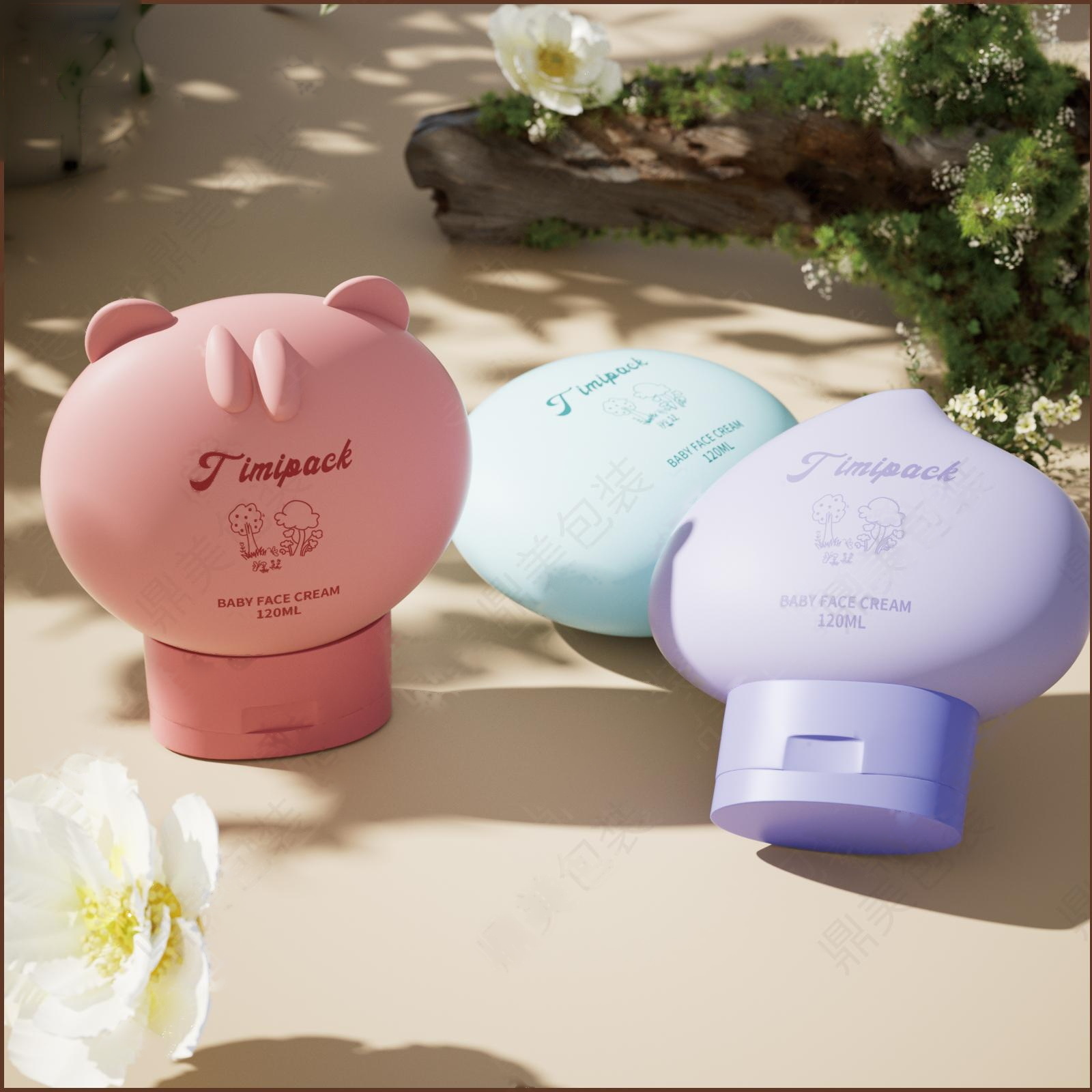 DM-FS33-A Round Flip-Top Sunscreen Bottle