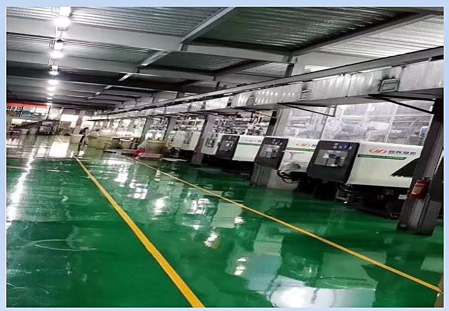 Injection moulding hall with long rows of machines