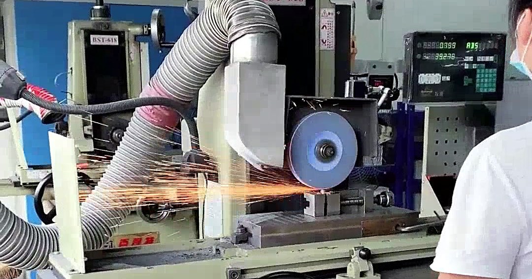 Mould workshop — grinding a steel mould