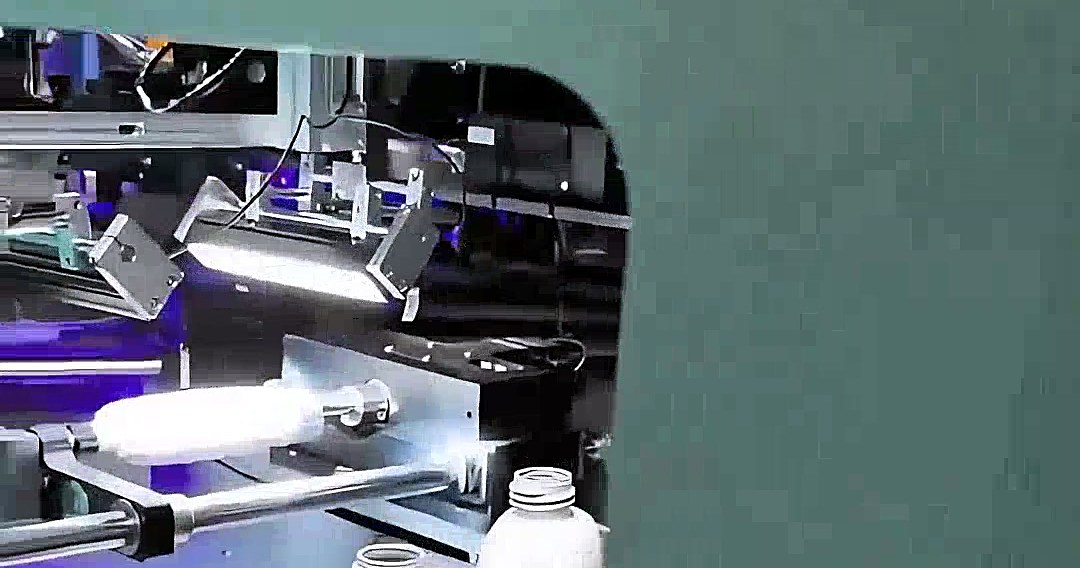 Single-colour silk printing machine printing bottles